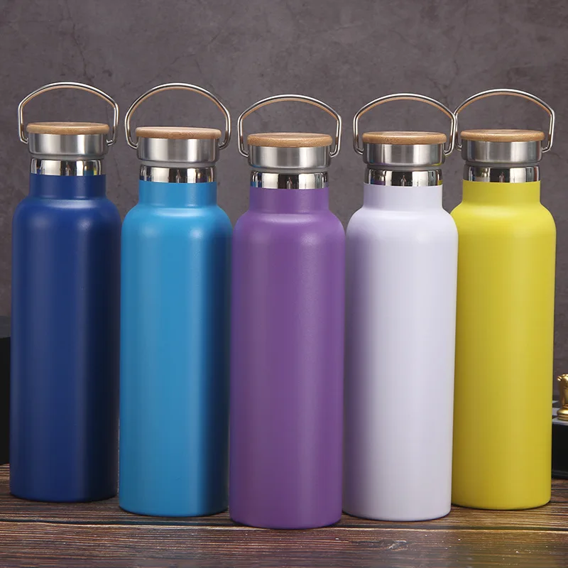 

New American Large Mouth 304 Stainless Steel Sports Water Bottle 500ML/750ML Outdoor Sport Vacuum Flask Space Cup