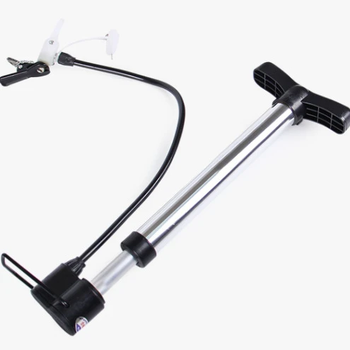 

Bicycle high pressure pump electric car basketball portable universal air pipe inflator, Black