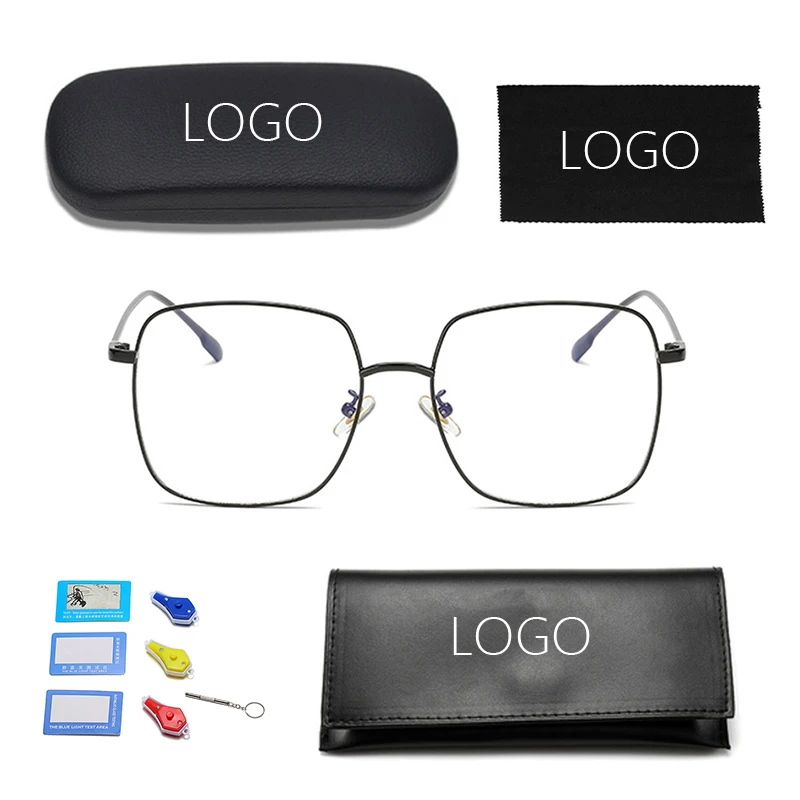 

Square Frame Oversize Anti Blue Light Glasses Big, 4 colors