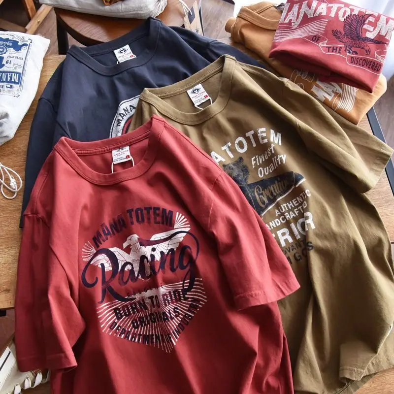 

2022 new summer street hip hop men's half sleeve shirt fashion pattern digital print o-neck short sleeve T-shirt wholesale