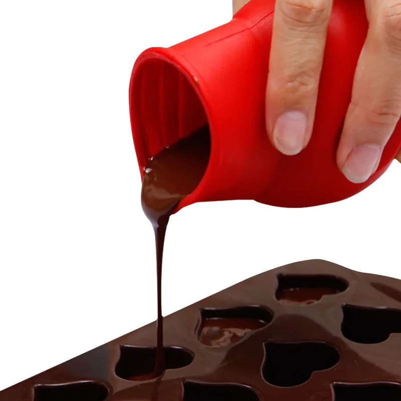 

586 Food Grade Silicone Milk And Chocolate Melting Pot With Removable Lid Melting Pot Mould Chocolate Bottle Butter