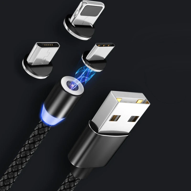 
Magnetic Charge Cable Fast Charging USB Type C Cable Magnet Micro USB Data Charging Wire Mobile Phone Cable USB Cord 