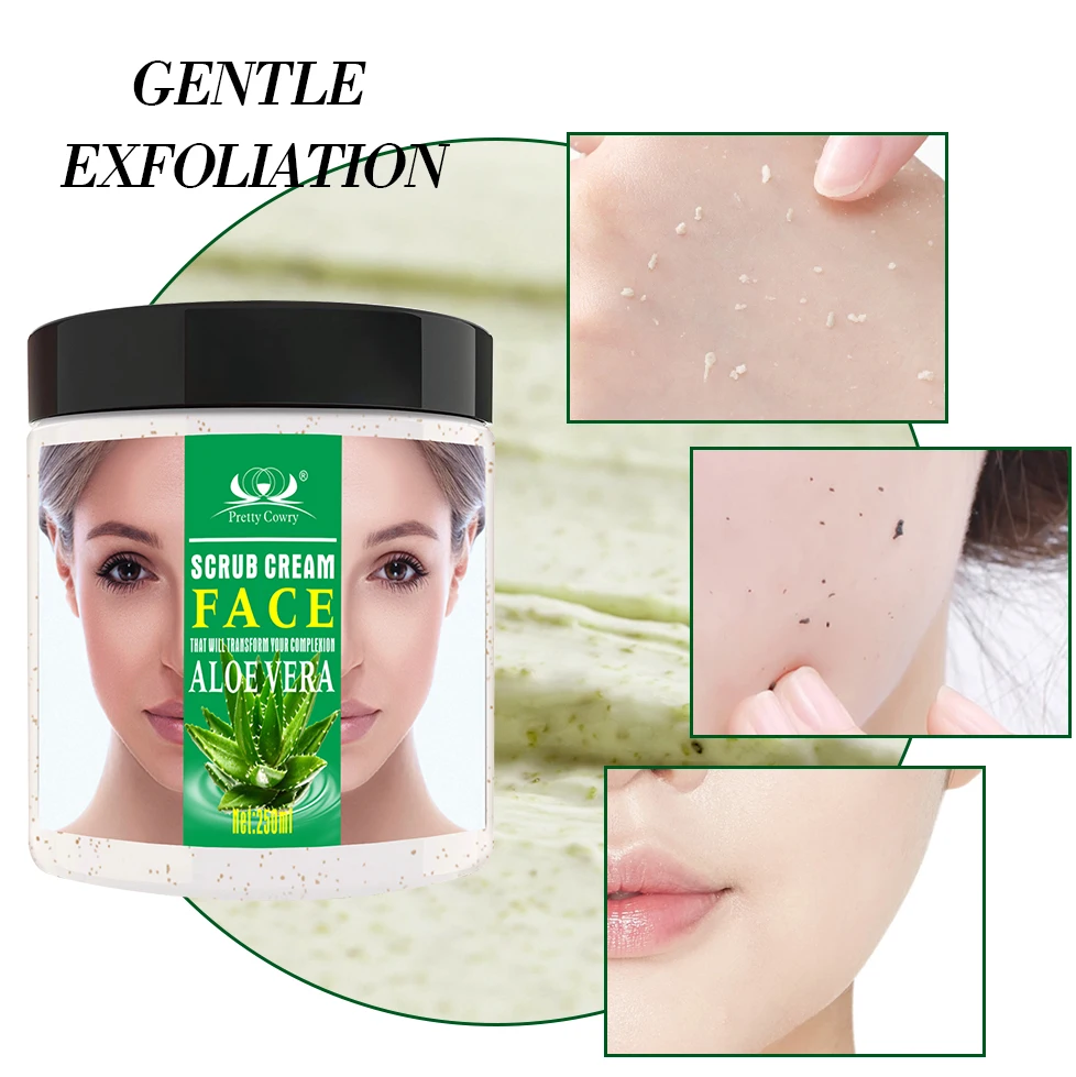 

2021 wholesale pretty cowry Remove chicken skin natural extract scrub Exfoliating cream 250ml face body scrub