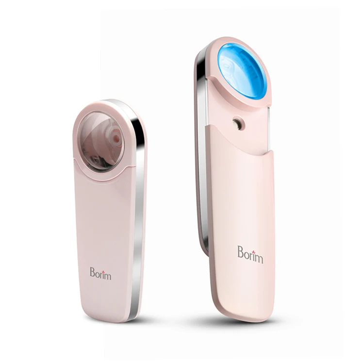 

Borim Moisturizing Spray For Face Usb Rechargeable Ce Fcc Rohs Mini Pink Portable Electric Nano Mist Sprayer Facial Steamer, Pink/ blue/ white