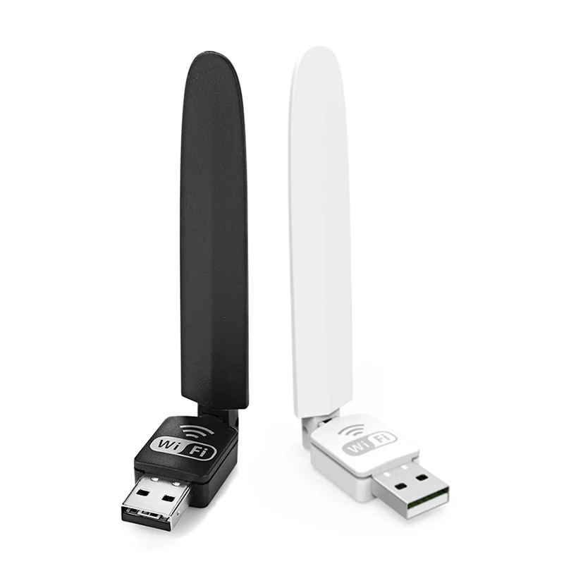 

Hot Selling USB Wifi Adapter 802.11n 150Mbps External 2dBi Antenna Wifi Signal Receiver Wifi Dongle For PC, Black white