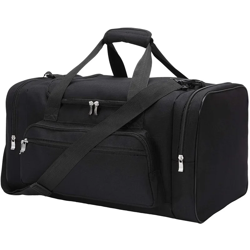 

22 inch Black Duffel Travel Sports Gym Duffle Bag for Men