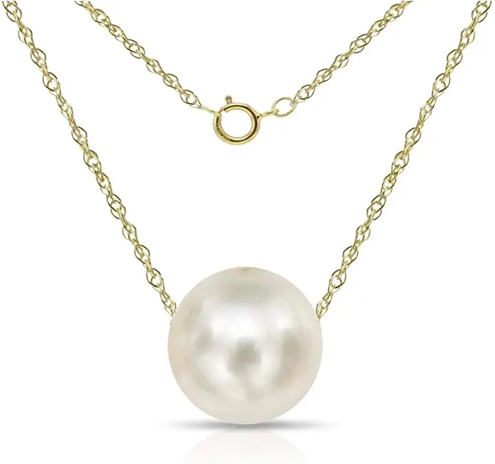 

Chain Adjustable Simple Necklace Pendant Pearl Necklace for Women