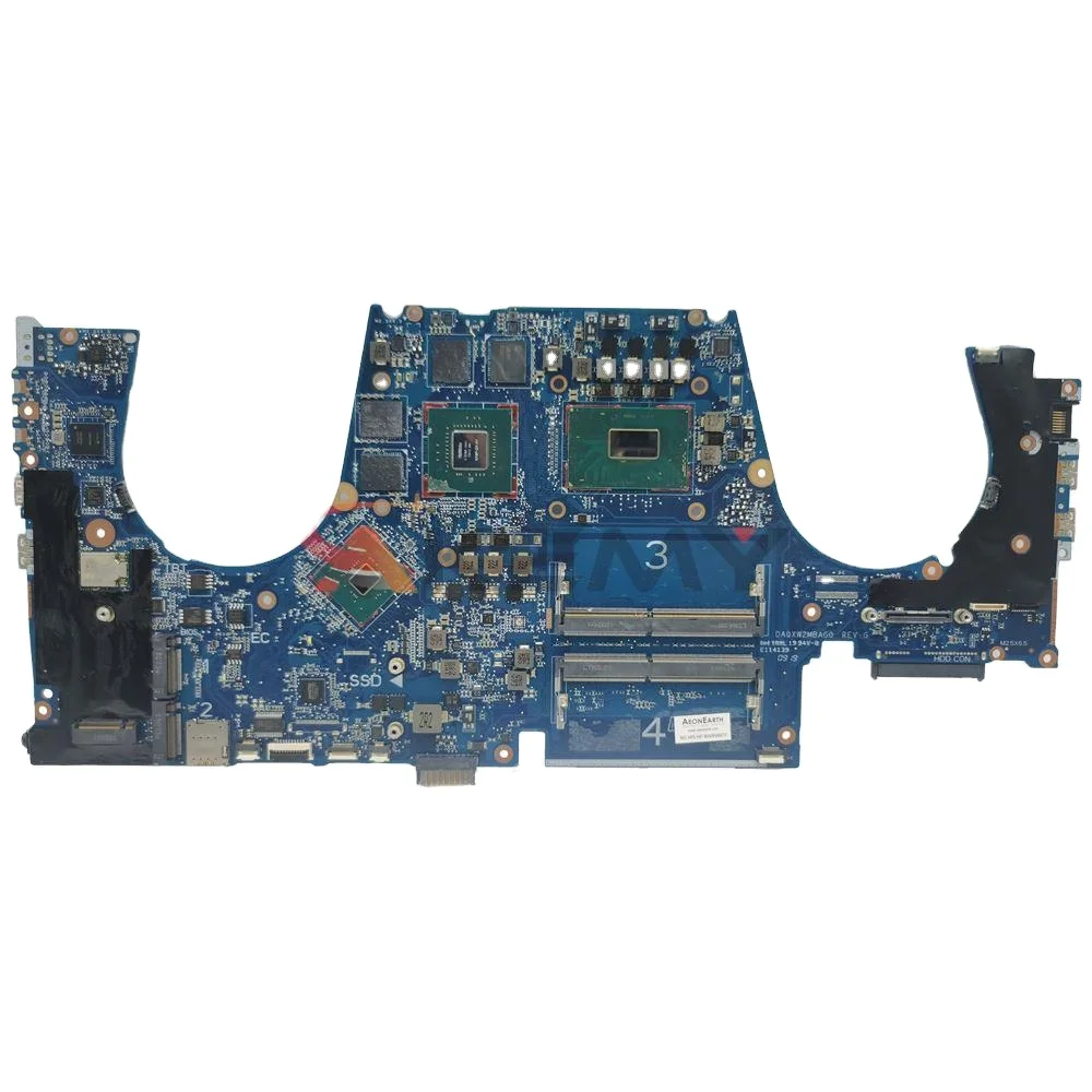 

For HP ZBOOK 15 G5 Motherboard Mainboard DA0XW2MBAG0 DAXW2CMBAF0 motherboard I5 I7 8th Gen E-2176M CPU Quadro P1000 GPU