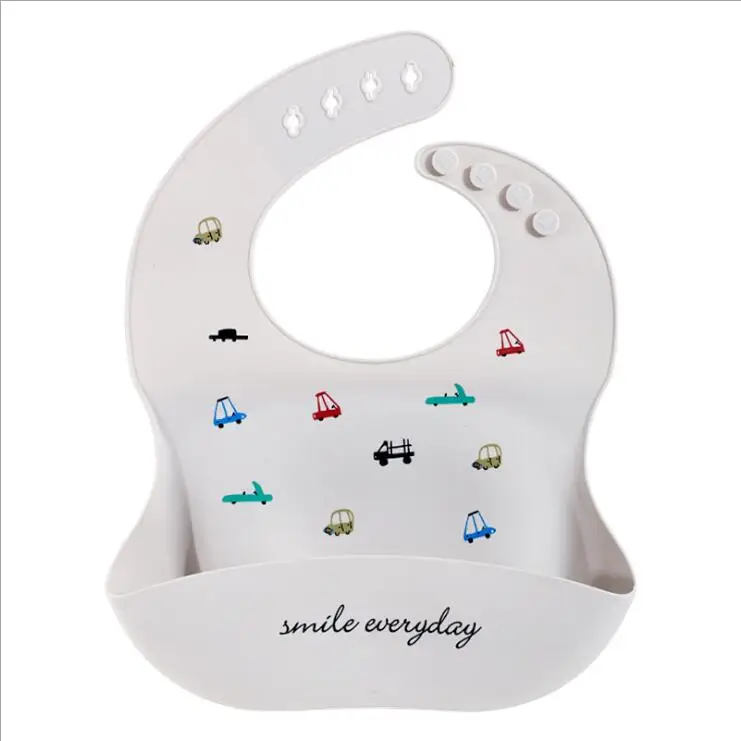 

Wholesale 0-4 Years baby silicone bibs, cute cartoon safe food grade baby bib