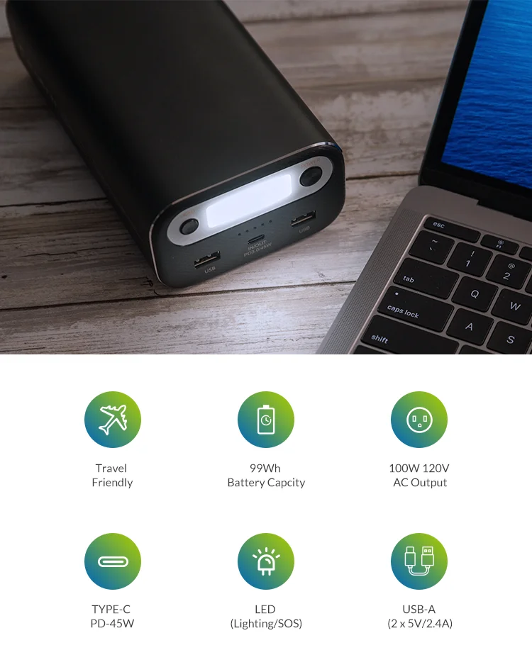 Portable Long Lifespan Mini Solar Power Charger Bank For Laptop - ANKUX.COM