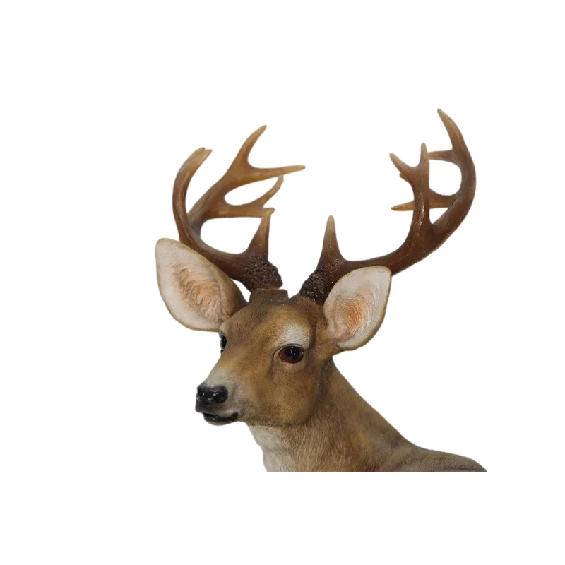 亚马逊热卖鹿树脂礼品工艺品现代动物装饰雕像装饰家居装饰雕塑