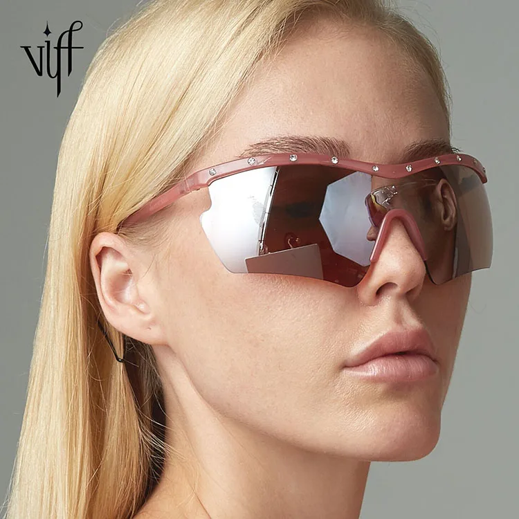 

VIFF Wholesale Narrow Sporty Sunglasses HP18806 Womens Pink Bike Cycling Sunglasses for Outdoor Sports