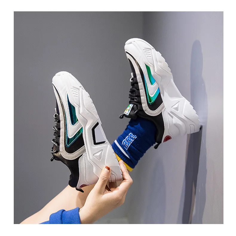 

New arrivals 2020 low price new style fashion casual shoes women sneakers hot sale, Black ,white ,pink