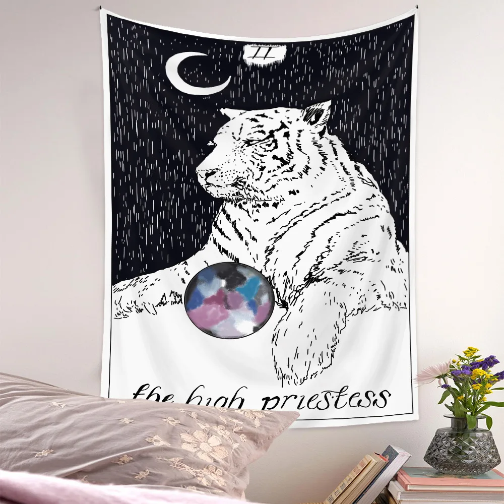 

Wholesale custom made wall hanging vertical astrology designer tarot card tapestry