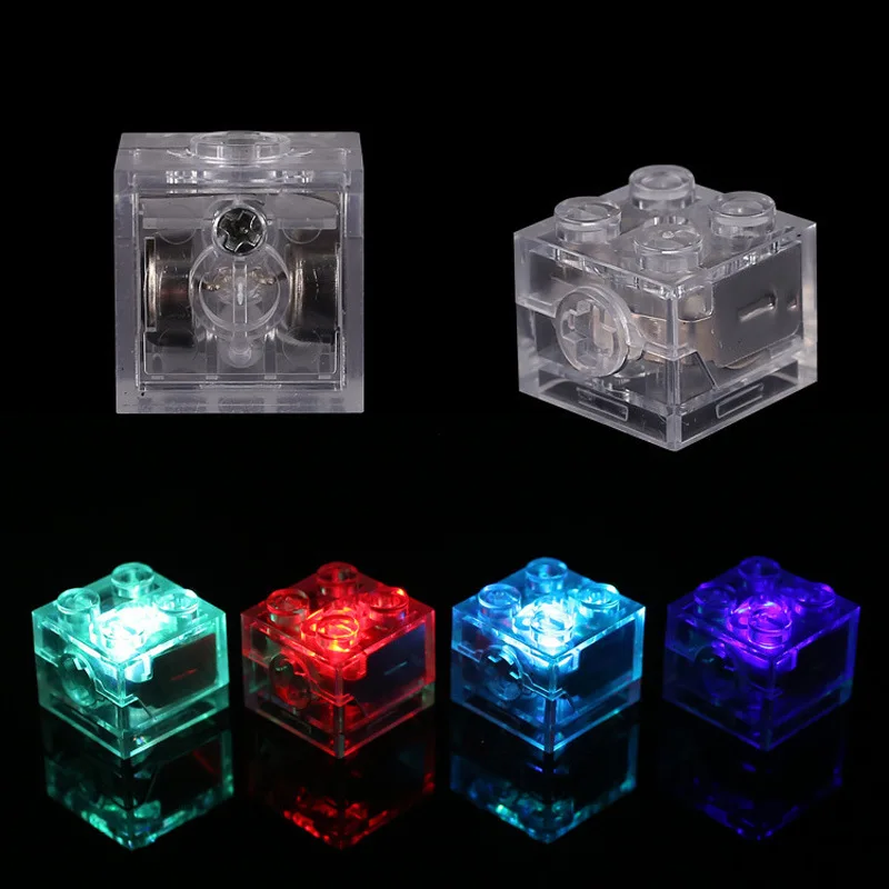 

Small particle building block accessories LED seven color lights Building Blocks