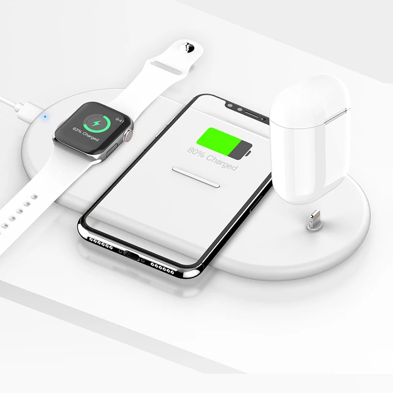 

Battery charger New 2019 trending product 3 in 1 Wireless Charger for Apple Watch Mobile Phone wireless charging