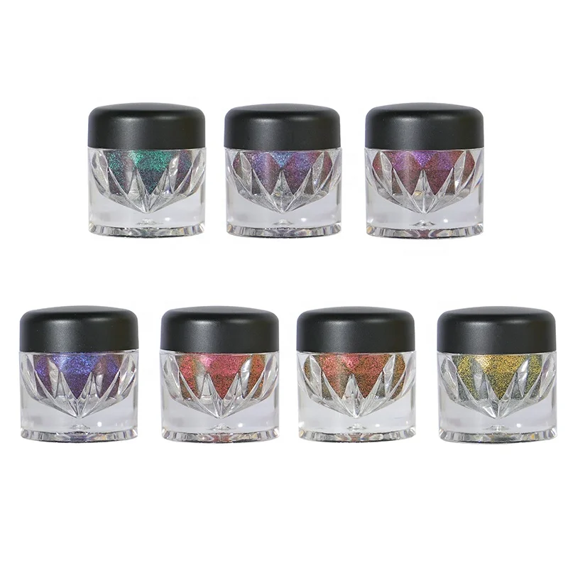 

7 Color Private Label Loose Single Eyeshadow Shimmer Duochrome Eyeshadow