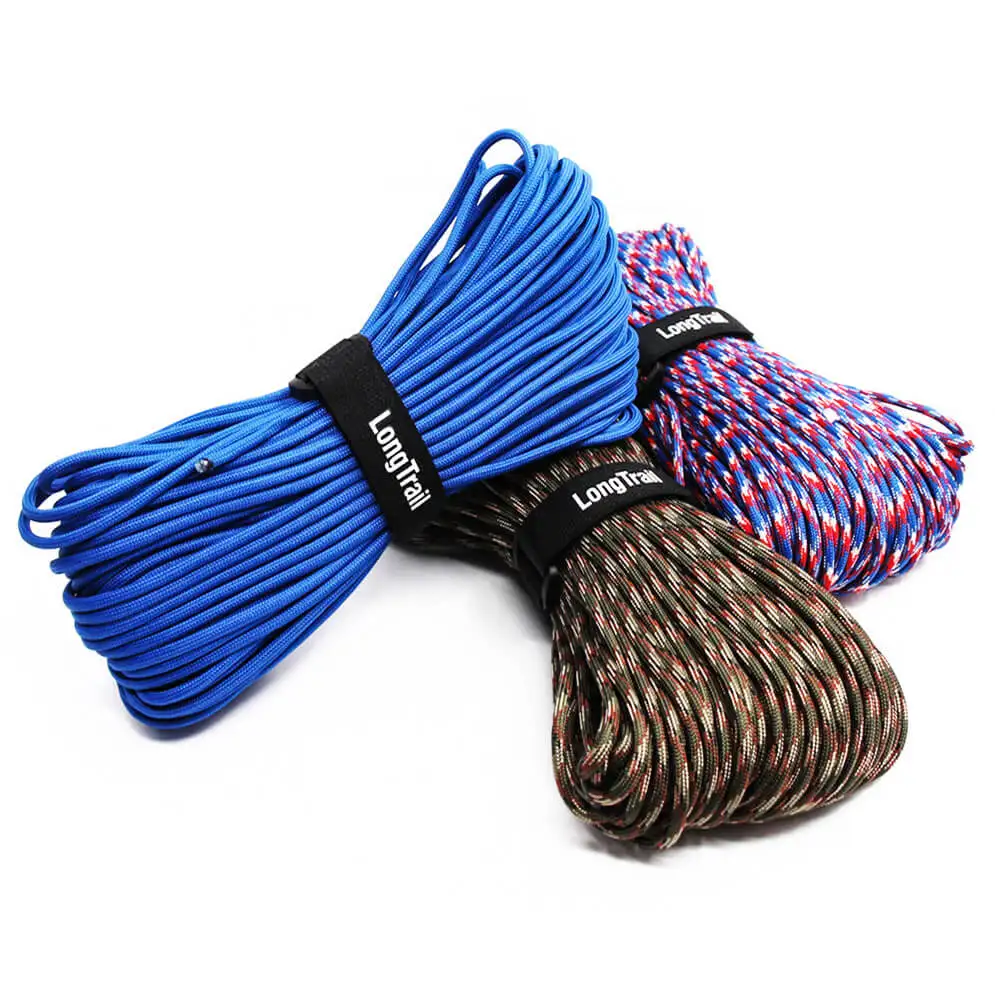 Bulk Custom Black Nylon Cheap Reflective Polyester Parachute Cord 2mm
