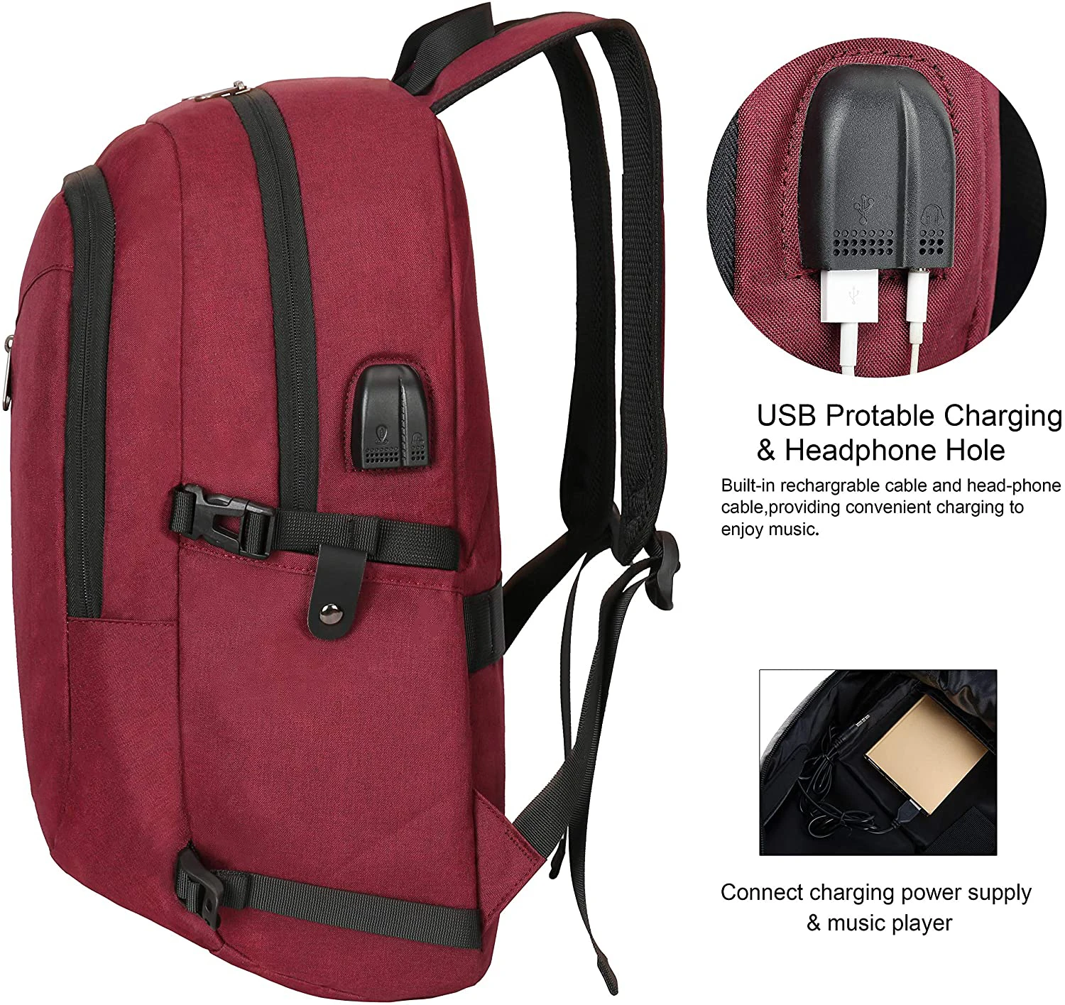 Waterproof Laptop and Tablet Business Travel Backpack
