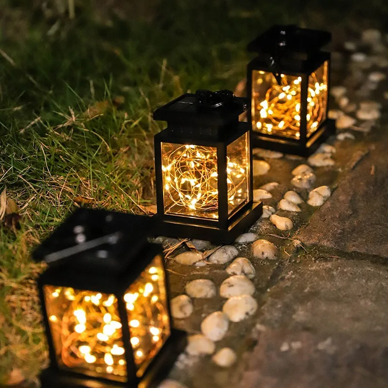灯笼led灯户外太阳能灯笼吊灯 led 后花园灯装饰家庭花园野营登山