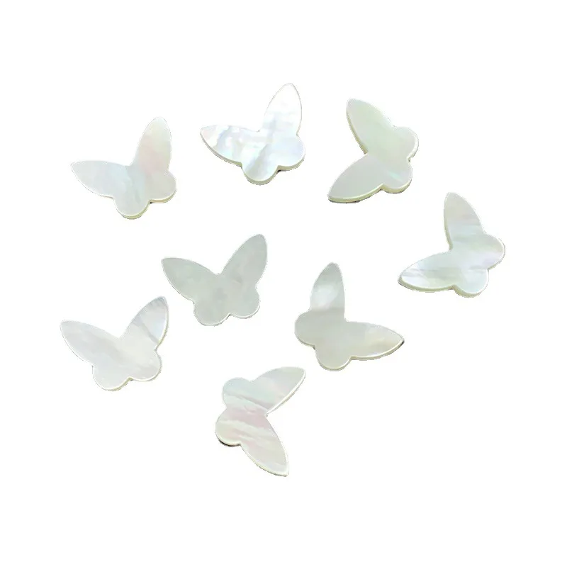 

Wholesale butterfly white shell natural mother of pearl stone for necklace pendant jewelry