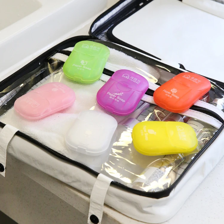 

wholesale the popular hand wash paper Travel outdoor disposable sheet soap