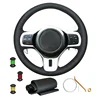 For Mitsubishi Lancer 10 EVO Evolution Custom the Steering Wheel Covers with Hand Sewing DIY