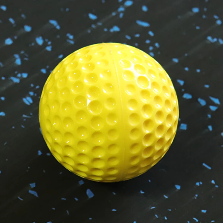 

9 inch Yellow Hard Dimple Pitching Cricket Bowling Machine Balls, Yellow, green or customized color