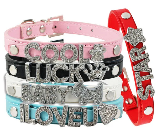 

Wholesale Personalized Cheap Dog Collar For Diy Charm, Pink,blue,red,black,white