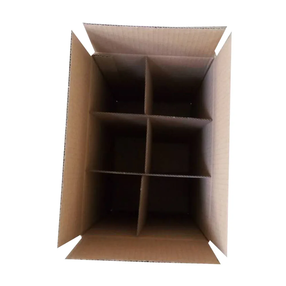 Free Sample 6 Packs Cardboard Wine Bottle Box With Inner Divider Buy