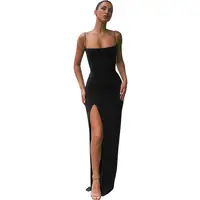 

Spaghetti Strap Backless Sexy Long Dresses Off Shoulder Strapless Summer Maxi Dress Club Autumn Bodycon Women Y12553