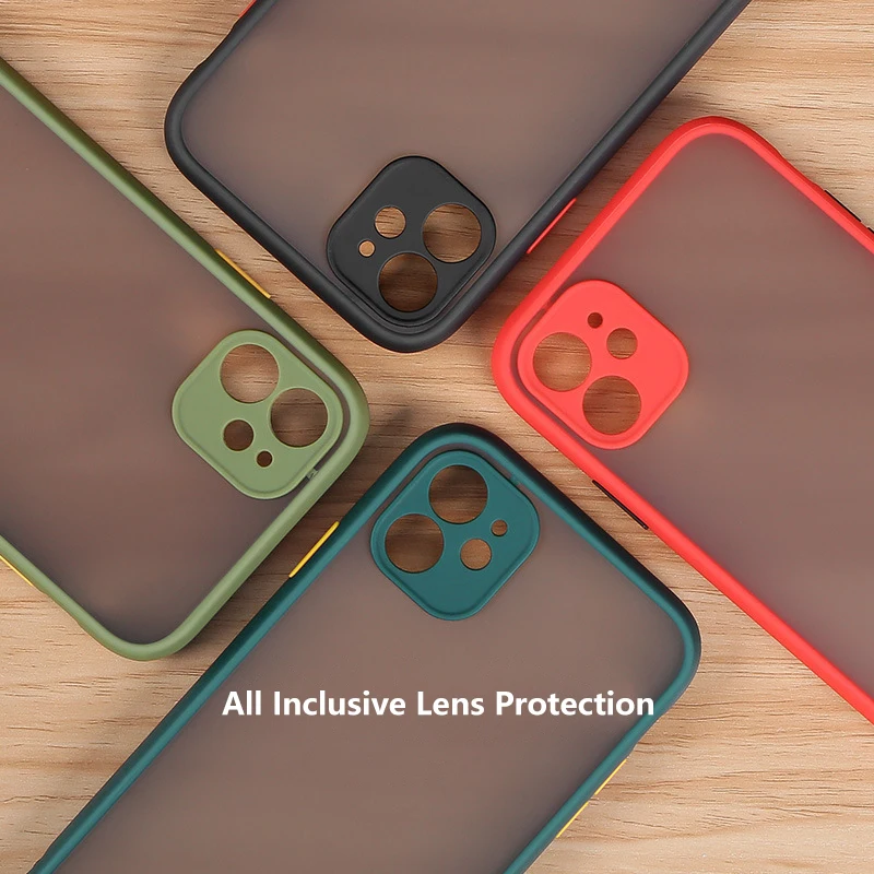 

Camera Protection Smoke Matte Translucent Shockproof Back Phone Case for iPhone Iphone 12 Pro 12 Mini 12 Pro Max 11 Pro Xs Max