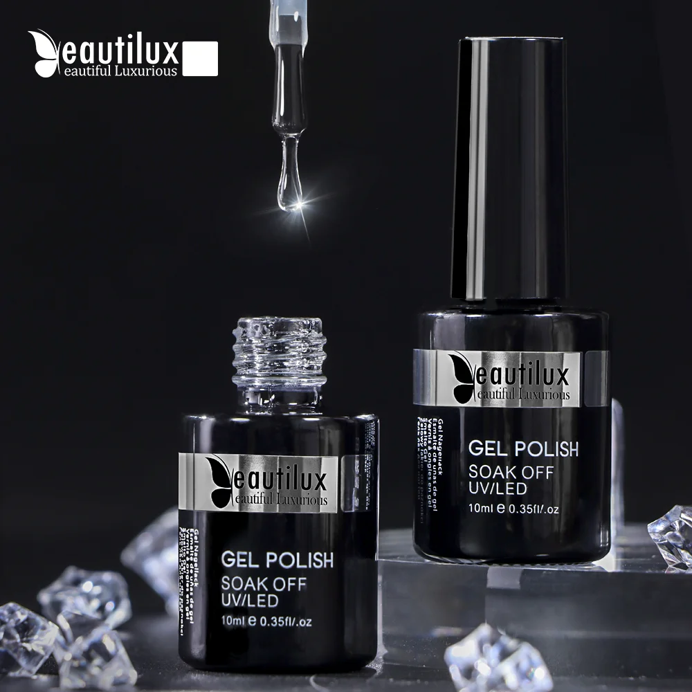 

Matte Top Coat Nail Art Design Clear Blossom Blooming Gel Foil Transfer Gel Beautilux Primer Rubber Base Top Coat Velvet 10ml