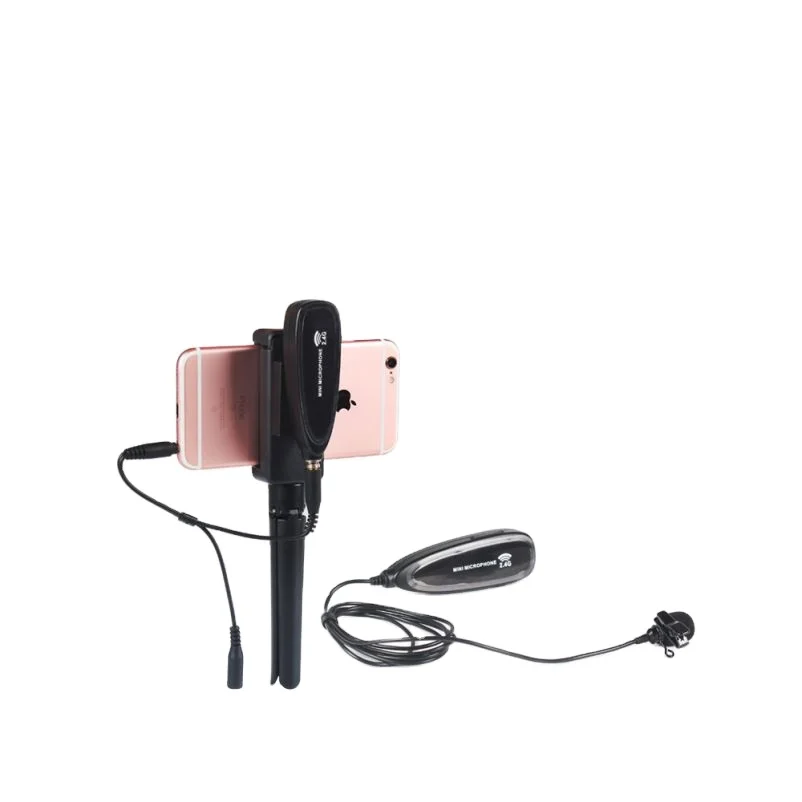 

ACEMIC hot selling portable mini 2.4GHz lapel/lavalier version smartphone wireless microphone system