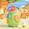 Kids educational toys multi-function baby music learning activity cube Mushroom car shape sorting