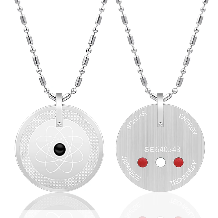 

Global Scalar Energy Quantum Stainless Steel Pendant With Germanium Far Infrared Negative Ion Stone