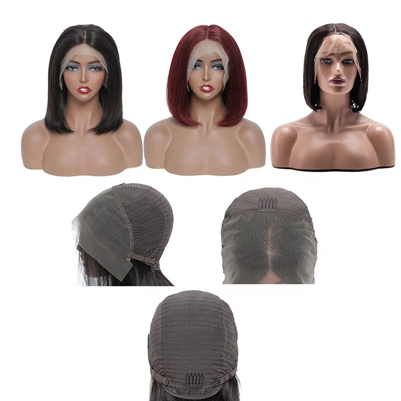 

Mellow Waves women new fashion BOBO 13*4 front lace wig super beautiful 8-14 inch human hair wigs for black women