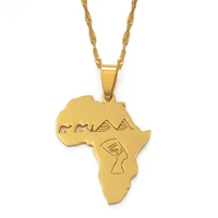 

Africa Map With Egyptian Queen Nefertiti & Camel & Pyramid Pendant Necklaces African Jewelry