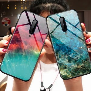 Luxury Marble Emerald Tempered Glass Phone Case For OnePlus 7 Pro 5 5T 6 6T Hard Case For One Plus 7Pro 6 1+ 5 T 6T Cover Capa