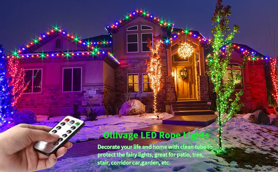 Details about   Christmas Tree Decor Light Copper Wire LED Fairy String Light App Remote Control 