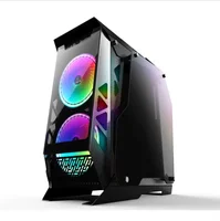 

Hotsale Special Cool For Bar E-sport Internet Cafes Gaming Aluminum Fan Tempered Glass Computer Case