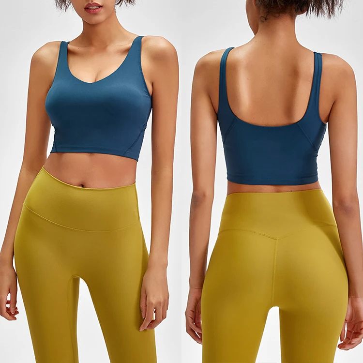 
Custom Logo Gym Clothing Women Sports Bra Wholesales Yoga Bra And Yoga Pants Set 