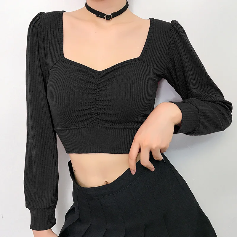 

FS0834D 2020 spring women Fashion long sleeve T-shirts