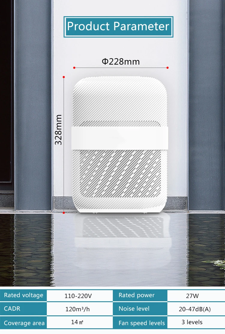 2020 new china oem smart desk mini personal desktop hepa filter pm2.5 air purifier for home