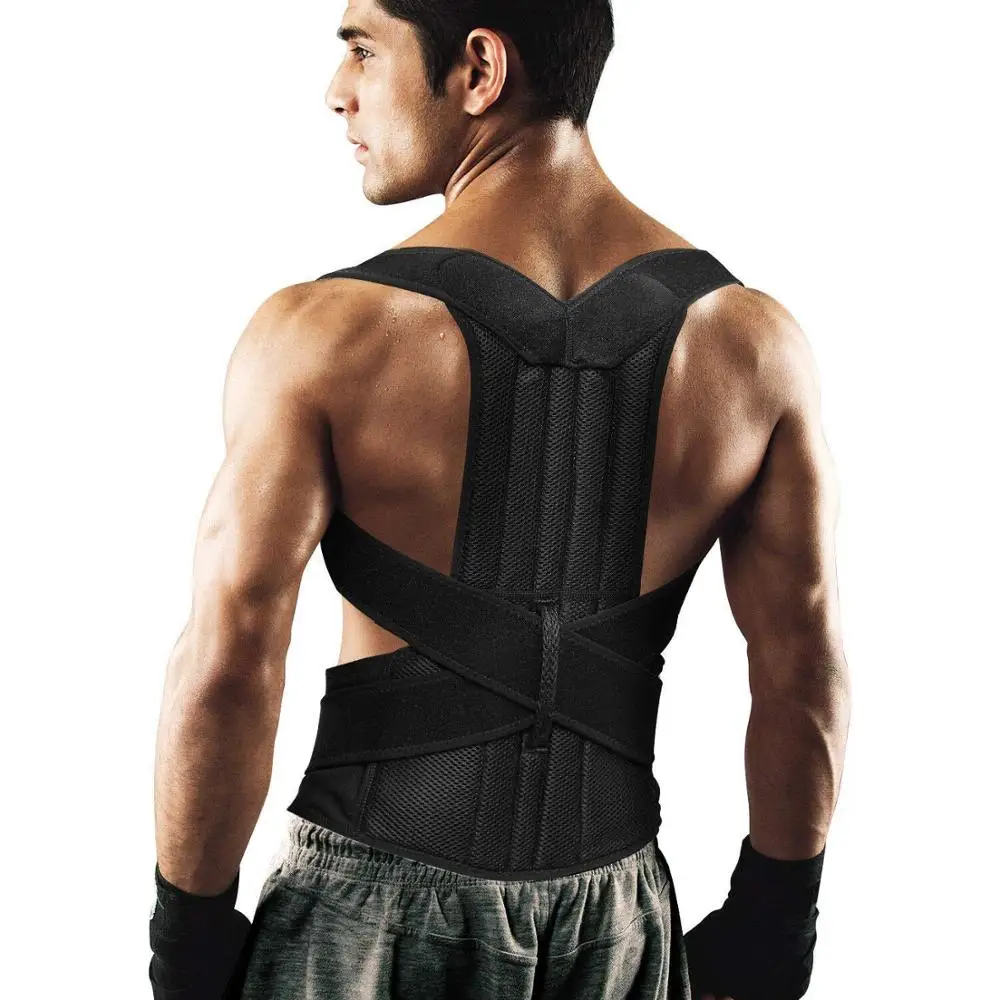 

factory direct sale man women universal adjustable belt support back brace posture corrector