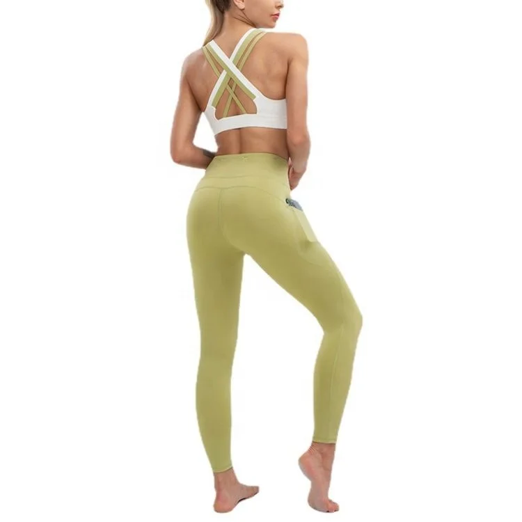 

Fashion Women Beauty Back Vest Yoga Sports Bra Buckle Fitness Running Seamless Women Wear Shirts & Tops Daily Dress Breathable