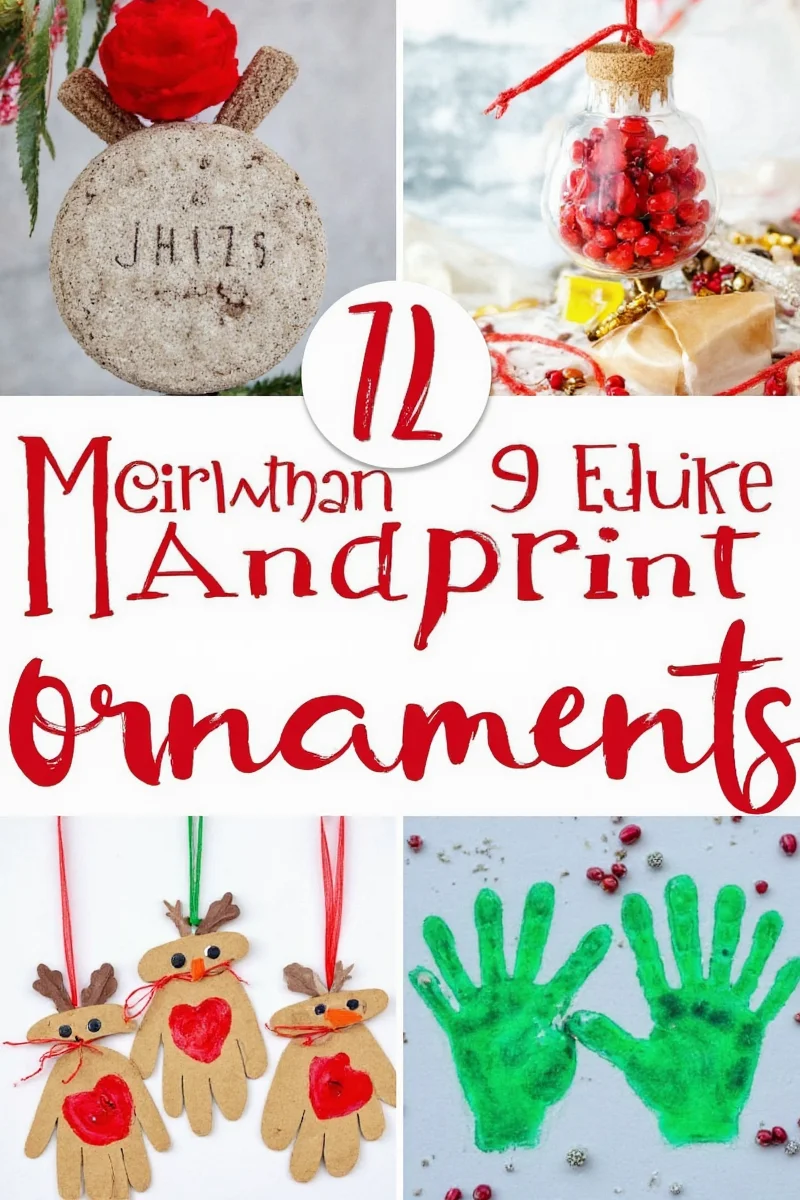 Christmas Tree Handprint Ornament