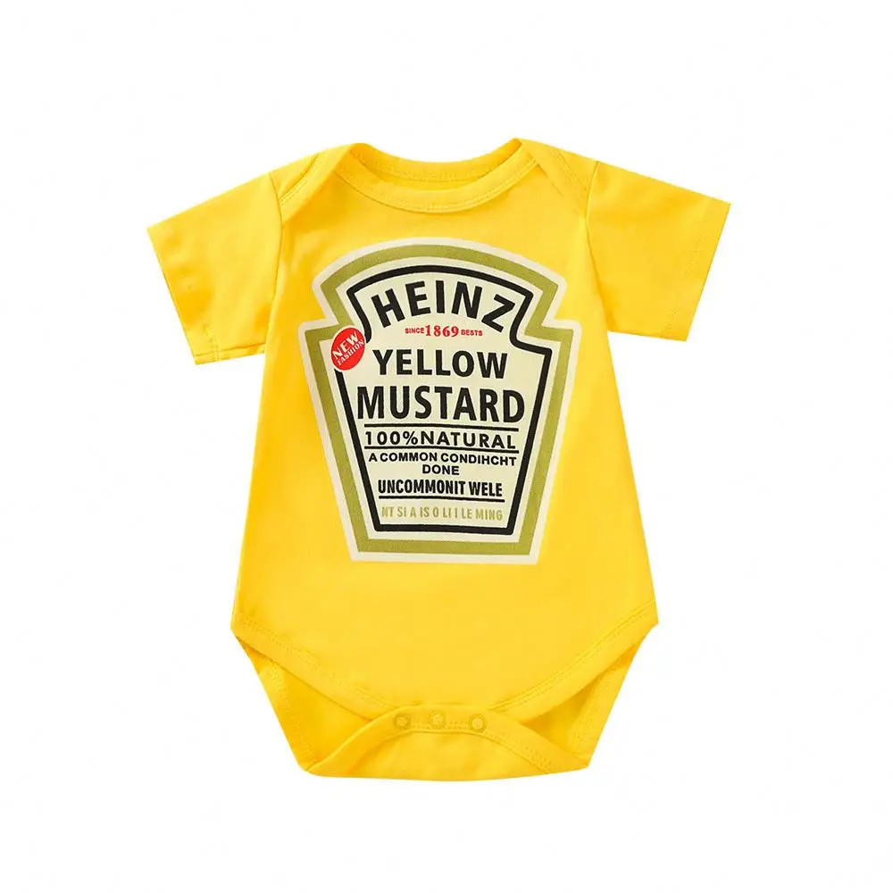

Delicate Appearance Factory Sale Plain Cotton Baby Romper, As your requirement