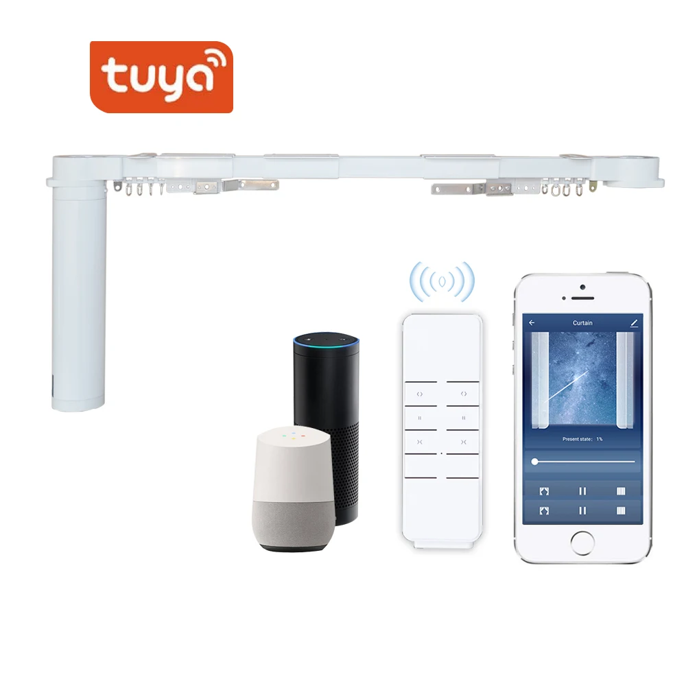

DIY Tuya Smart wireless motorized Curtain kit WiFi Alexa control electric motor curtain opener