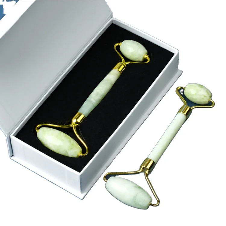 

Hot Sale XiuYan jade roller For anti-aging facial massage tools natural XiuYan jade roller tools, Green